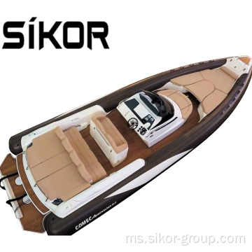 Persijilan CE Mewah Mewah Rib 680 Fiberglass Dinghy Bot Tender Kulung Dijual